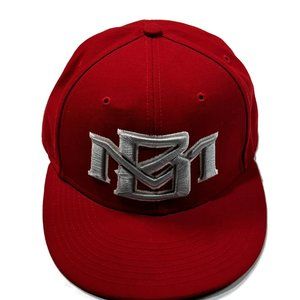 Richardson PTS Performance Black Market Red Fitted‎ Hat Sz 7 Cap